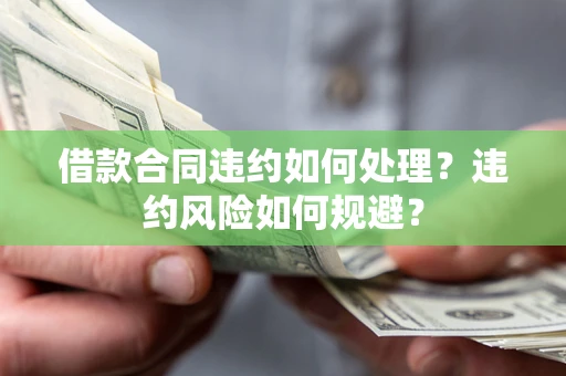 济南借款合同违约如何处理？违约风险如何规避？