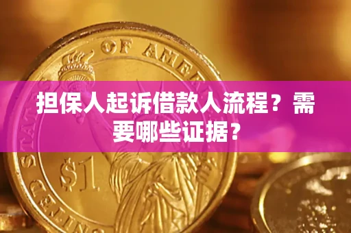 济南担保人起诉借款人流程？需要哪些证据？