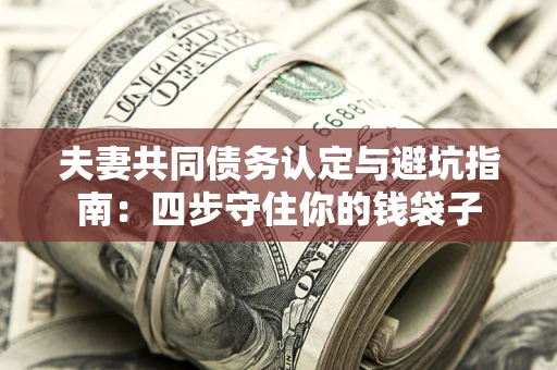 济南夫妻共同债务认定与避坑指南：四步守住你的钱袋子