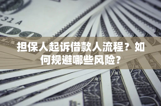 济南担保人起诉借款人流程？如何规避哪些风险？