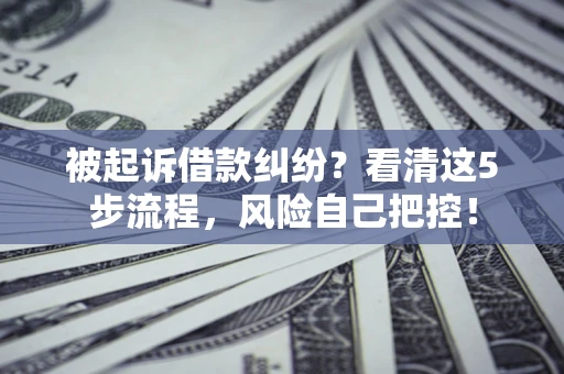 济南被起诉借款纠纷？看清这5步流程，风险自己把控！