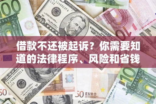 济南借款不还被起诉？你需要知道的法律程序、风险和省钱技巧