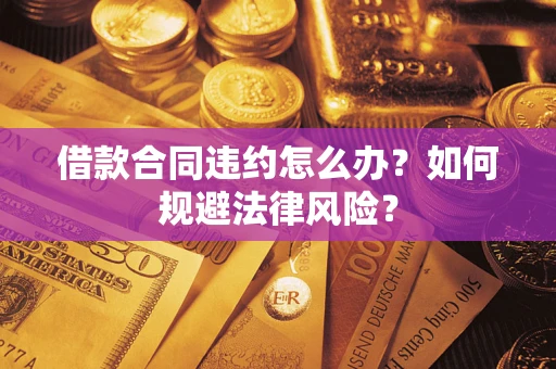 济南借款合同违约怎么办？如何规避法律风险？