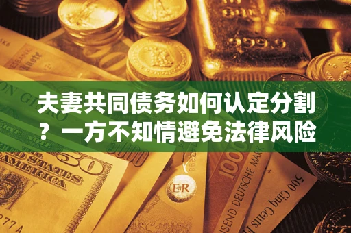 济南夫妻共同债务如何认定分割？一方不知情避免法律风险必看！